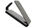 iTALKonline BLACK Clip On Flip Case/Cover/Pouch with Phone Holder for Apple iPod Touch 4 4G (4th Generation) 8GB, 32GB, 64GB