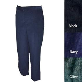 DSI Women's Flat Front Corduroy with Change Pocket