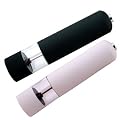 Salt & Pepper Mill Pot Grinder Electric Electronic Black & White