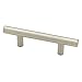 Liberty P01010-SS-C European Steel Bar Style Cabinet Pull Handle, 3"
