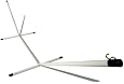 Strathwood Large Steel Hammock Stand, Silver