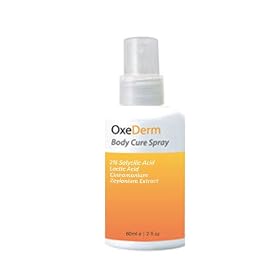 OxeDerm Body Acne Spray Back Acne Treatment 60ml 2 fl oz Salycilic Acid