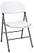 Essentials Multipurpose Plastic Folding Chair, White - 4 Pack