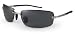 Sundog Links-Shc Polarized Sunglasses with Shiny Black Frame and Gradient Flash Mirror Lens