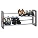 Organize It All 10731 Espresso 2 Tier Expandable Shoe Rack