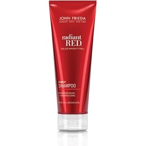 John Frieda Radiant Red Color Captivating Daily Shampoo, 8.45-Ounce tube (Pack of 3)