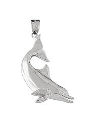 Clevereves 14K White Gold Pendant Dolphins 9 - Gram(s)