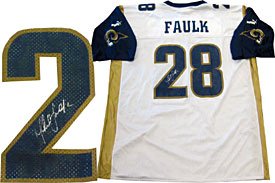 Marshall Faulk Autographed / Signed St. Louis Rams Replica Jersey
