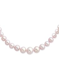 14k 4-9mm Graduated Purple Freshwater Cultured Pearl Necklace
