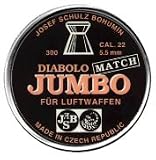 JSB Diabolo Jumbo Match .22 Cal, 14.9-15.1 Grains, Wadcutter, 300/Tin