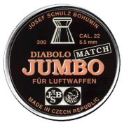 JSB Diabolo Jumbo Match .22 Cal, 14.9-15.1 Grains, Wadcutter, 300/Tin