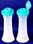 Tupperware Salt & Pepper Shakers with Tropical Water Seals