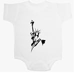 statue of liberty 3 Baby Ultrasoft Onesie