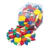 PATTERN BLOCKS DELUXE PLASTIC 250 PK 3 8 THICK;... by
