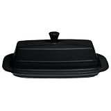 Fiesta Black 494 7-Inch Covered Butter Dish