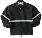 Sport-Tek - Coach's Jacket with Reflective Detail Black/Reflective-M