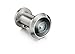 TOGU TG3016YG-SN Brass UL Listed Solid Brass HD Glass Lens 220-degree Door Viewer Peephole with Heavy Duty Privacy Cover for 1-3/8