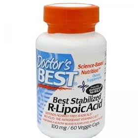 Doctor's Best, Best Stabilized R-Lipoic Acid, 100 mg, 60 Veggie Capsules