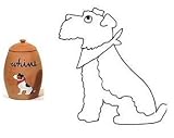 Airedale Whine Treat Jar