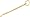 Crochet Hook, Gold Plated Silver Charm by Rembrandt Charms