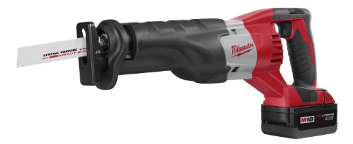 Milwaukee 2690-24 18-Volt Hammer-Drill, Sawzall Reciprocating Saw, Circular Saw, and Worklight Combo Kit