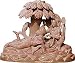 Hindu Religious Gifts Lord Shiva and Parwati Stone Carving 10.5 x 3.25 x 8.5 inches (sos320)