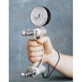 HealthPersonalCare: Hydraulic Hand Dynamometer   200 lbs.  91 kg  Dial gauge