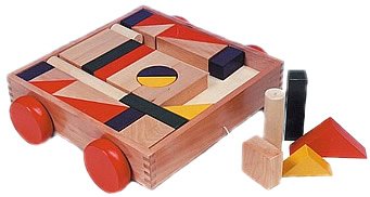 Childrens Toyshop  Toys : Trolley With Blocks