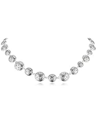 Napier "Southern Charm" Antiqued Silver Tone Collar Necklace, 19"
