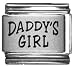 Jewelry : Clearly Charming Daddy's Girl Italian Charm
