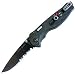 SOG Specialty Knives & Tools TFSA-97 Flash I with Combination Serrated and Fine Blade, Black TiNi