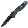 SOG Specialty Knives & Tools TFSA-97 Flash I with Combination Serrated and Fine Blade, Black TiNi