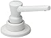 Delta Faucet Pump Soap/ Lotion Dispenser White, Countertop Soap Dispenser, Top Fill Deck Mount Soap Dispenser, White RP1001WH