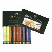 Faber-Castell POLYCHROMOS Artist Color Pencils Tin - 60 count 110060 Metal Tin of 60