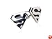 Rare Funny Superman Superhero Black and Silver Cufflinks with Presentation Box