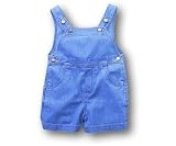 Infant Denim Shortall With Snap Crotch
