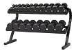 Deluxe Dumbbell Rack with 5-50lb Dumbbells