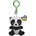 Ty 36502 - Bamboo Clip Beanie Boos, Schlüsselanhänge Panda