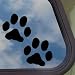 Dog Paw Prints Black Decal Car Truck Bumper Window Sticker
