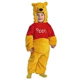 Disguise Winnie The Pooh Deluxe Two-Sided Plush Jumpsuit Toddler Costume