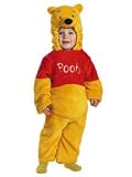 Disguise Winnie The Pooh Deluxe Two-Sided Plush Jumpsuit Toddler Costume, 2T