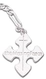 Sterling Silver "The Missing Piece" Keychain. 24mm By 23mm Pendant, About 4.5 Inches Long