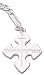 Jewelry : Sterling Silver "The Missing Piece" Keychain. 24mm By 23mm Pendant, About 4.5 Inches Long