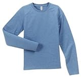 District Threads - Ladies Long Sleeve District Tee Denim-M