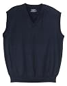 NEW Port Authority Signature - Fine-Gauge V-Neck Sweater Vest Navy-XS