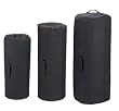 Black Side Zipper Canvas Duffle Bags