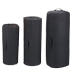 Black Side Zipper Canvas Duffle Bag (21" x 36")