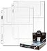 20 (Twenty Pages) - BCW Pro 3-Pocket Coupon Page (4 X 6 inch storage pockets)