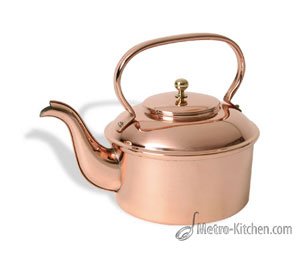 Mauviel 2.1 qt. Copper Tea Kettle (Tin Lined). Mauviel 2.1 qt. Copper Tea Kettle (Tin Lined).