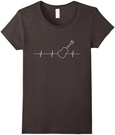 Guitar Heartbeat T shirt - Female Small - Asphalt